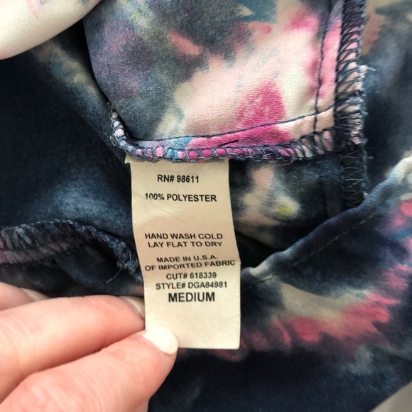 Eight sixty tie dye print tank top with ruffle - M - Picture 5 of 5